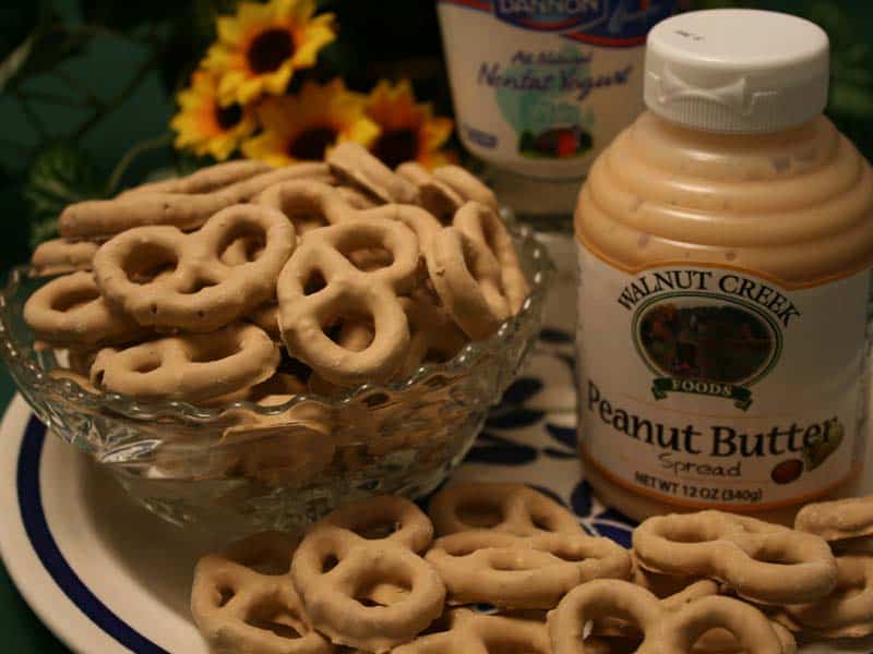 Peanut Butter Yogurt Pretzels