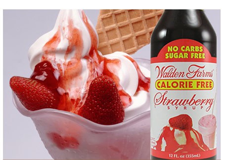 Strawberry syrup detail