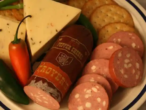 Trail Bologna with Hot Pepper Cheese