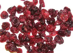dried cranberries