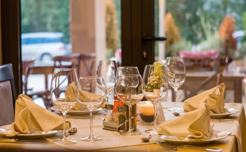 fine dining restaurant table